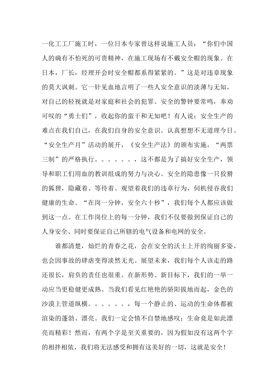 2024安全生产十五条措施观后感经典优秀范文五篇_第3页