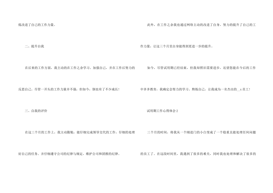 2024实习期个人工作心得体会5篇_第2页