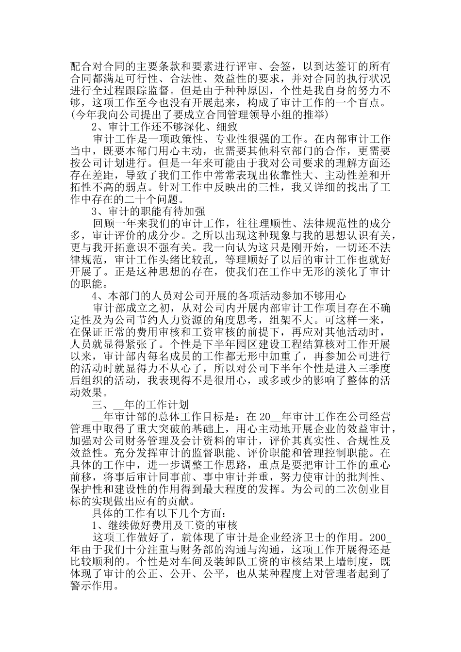 2024审计人员个人年终工作总结5篇_第3页