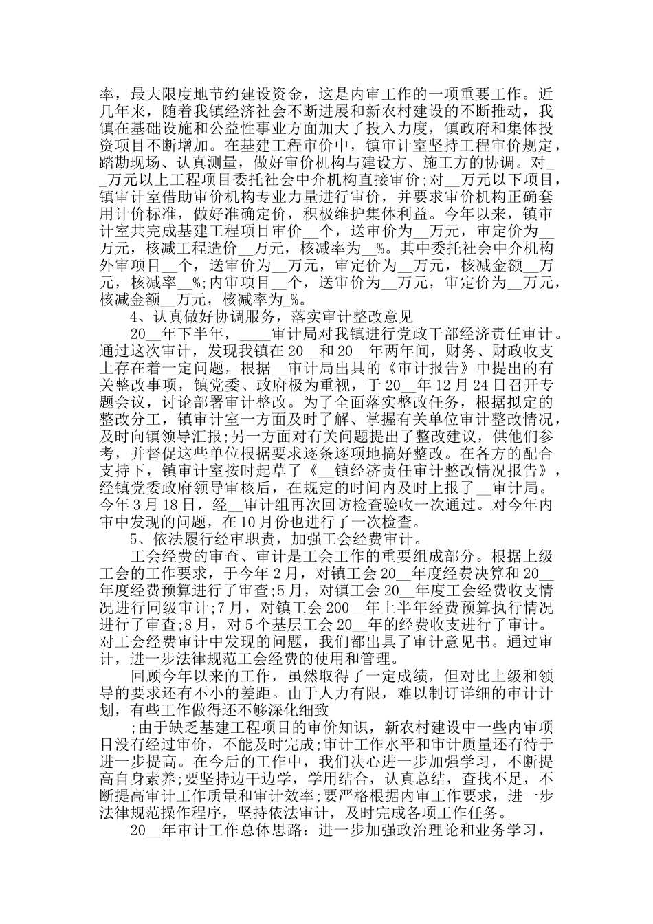 2024审计财务工作心得体会范文_第2页