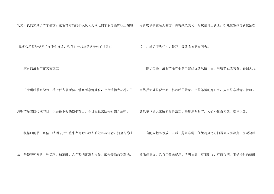 2024家乡的清明节五篇_第3页