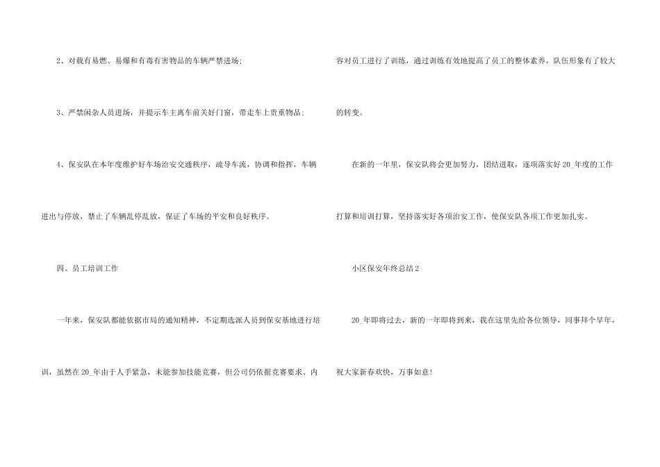 2024小区保安年终总结_第3页