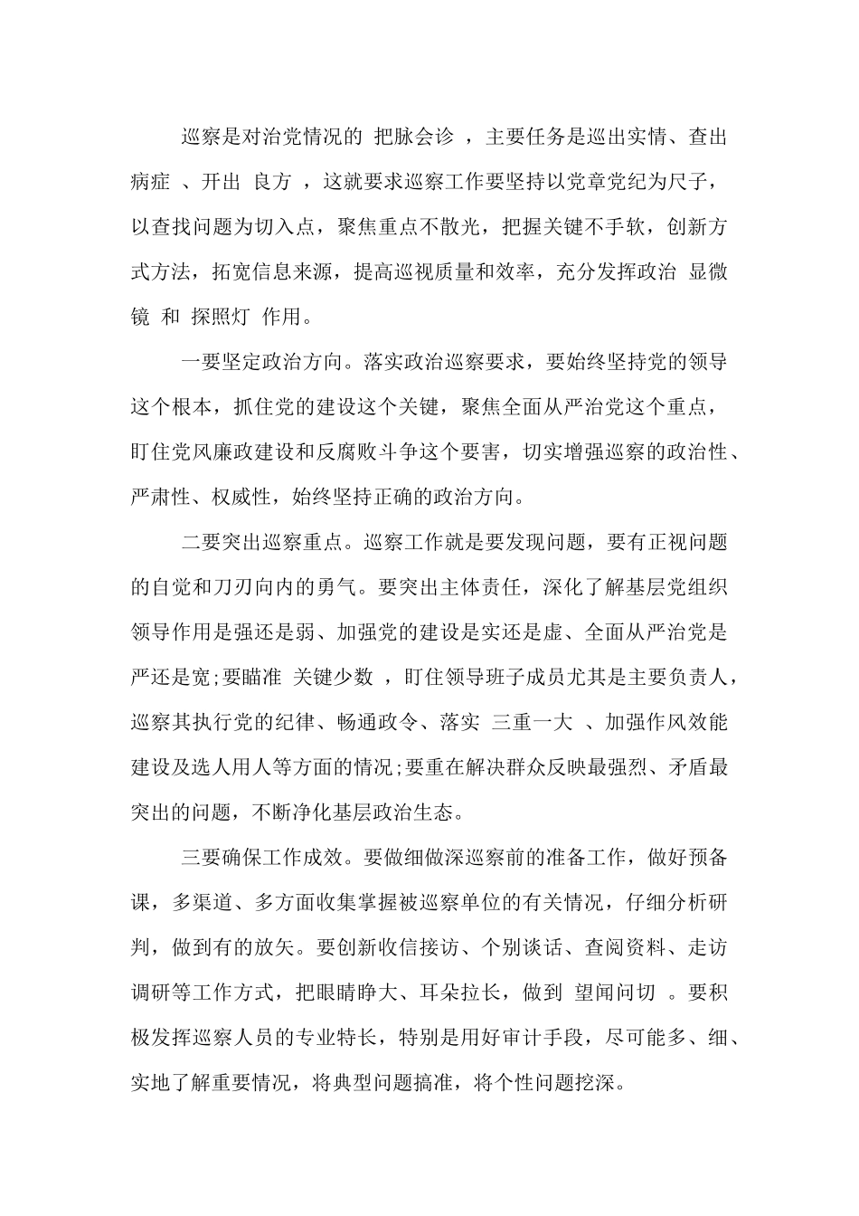 2024巡察工作计划_第3页