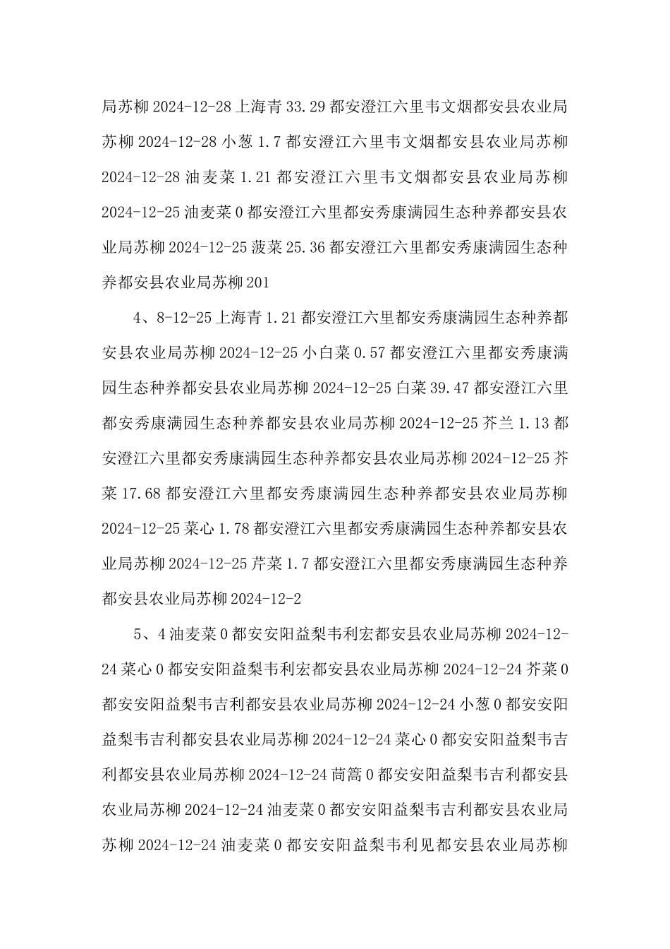 2024年12月场基地蔬菜残留农药历史记录_第2页