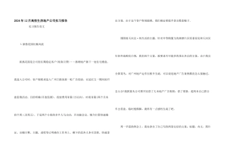2024年12月大学生房地产公司实习报告