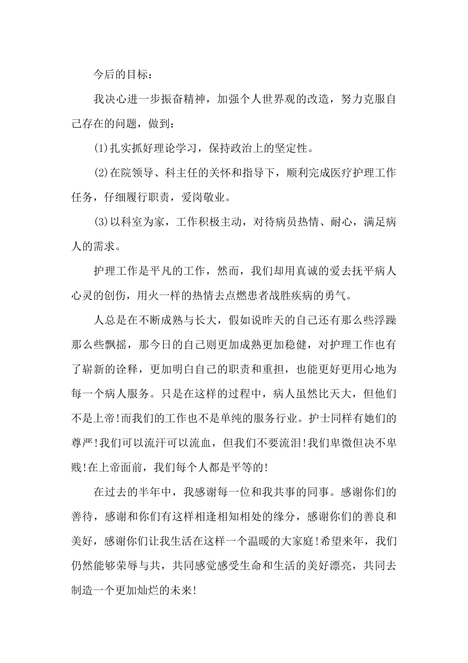 2024年5月护士述职报告_第3页