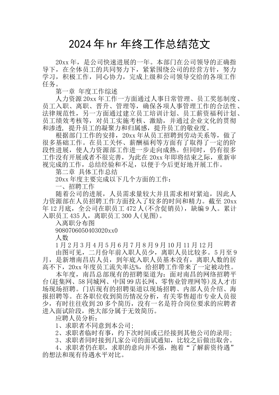 2024年hr年终工作总结范文_第1页