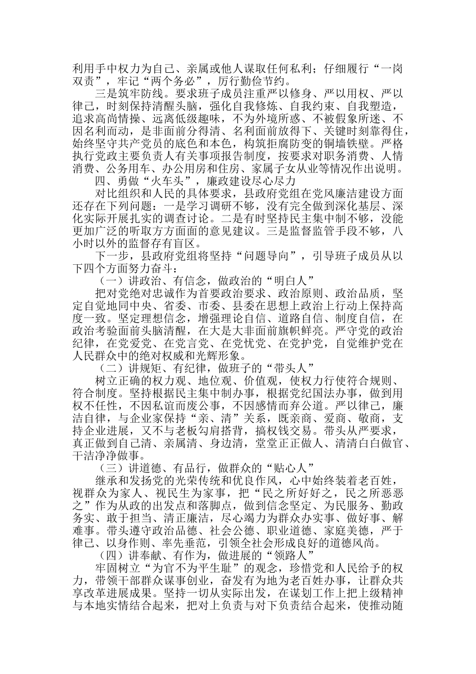 2024年X县政府党组述责述廉报告_第3页