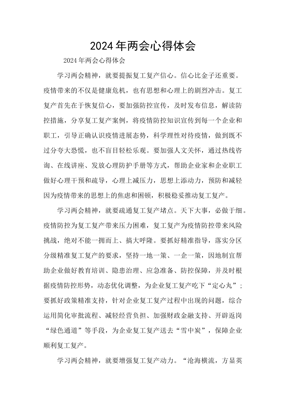 2024年两会心得体会_第1页