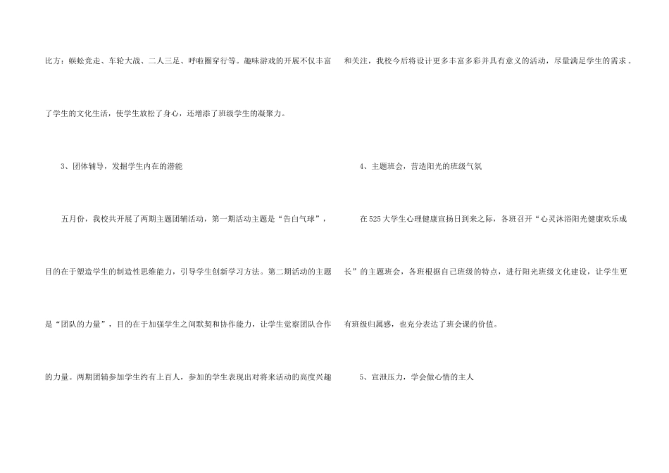 2024年中学开展“阳光成长”心理健康教育系列活动总结_第2页