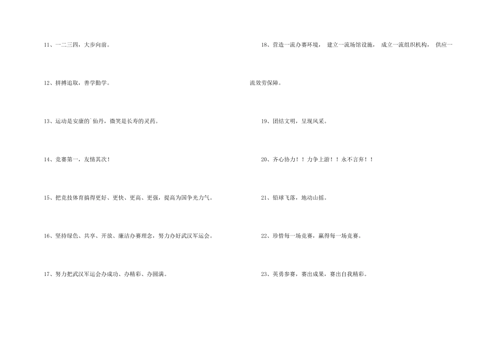 2024年中学运动会的口号摘录30句_第2页