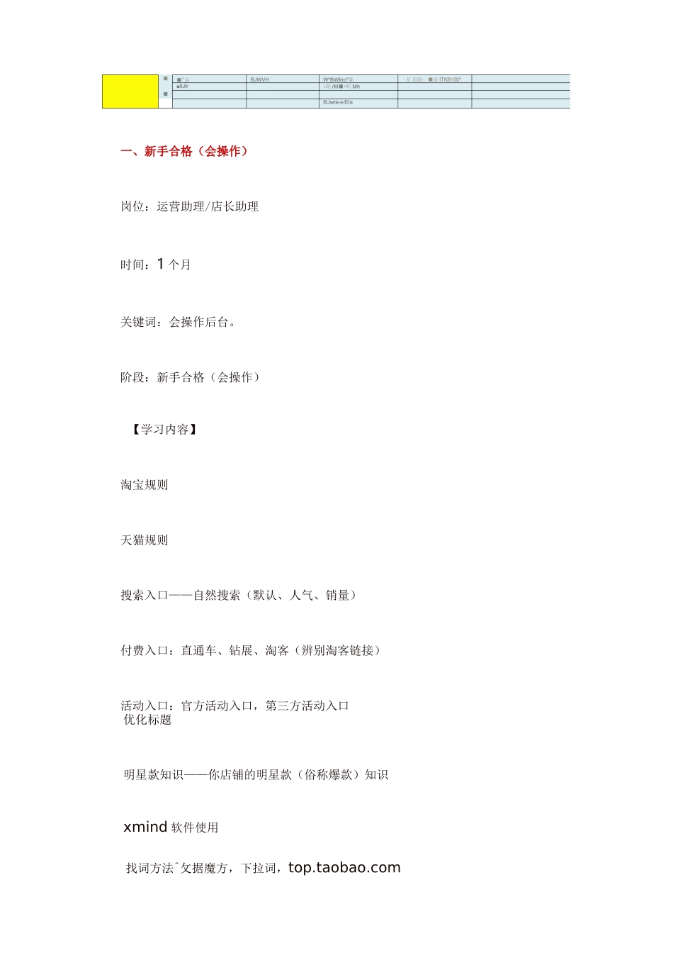 淘宝运营学习手册(史上最全)_第2页