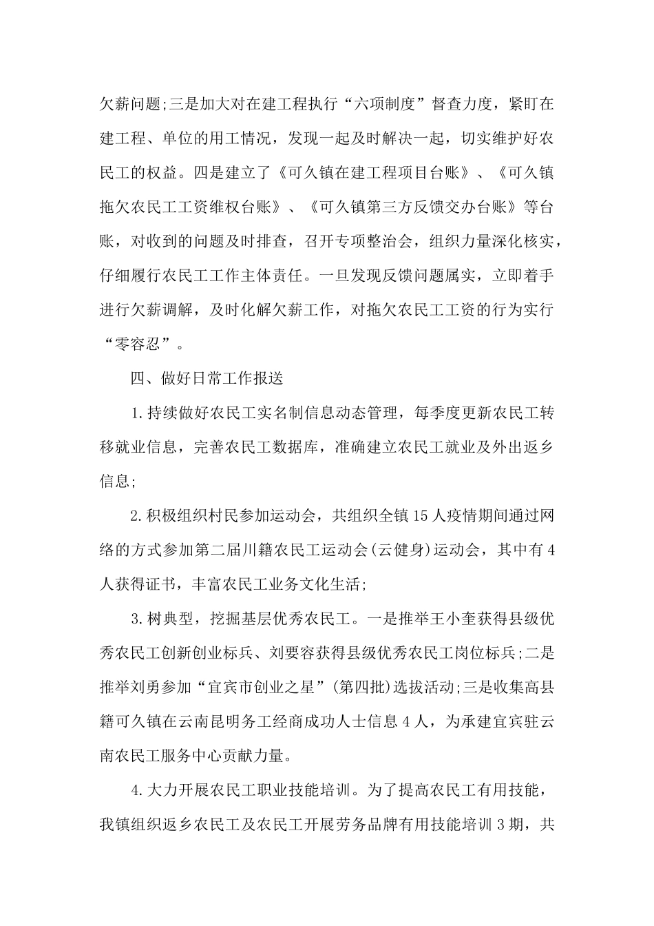 2024年乡镇农民工工作总结_第3页