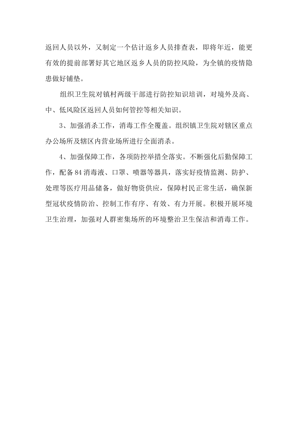 2024年乡镇疫情防控工作总结_第2页