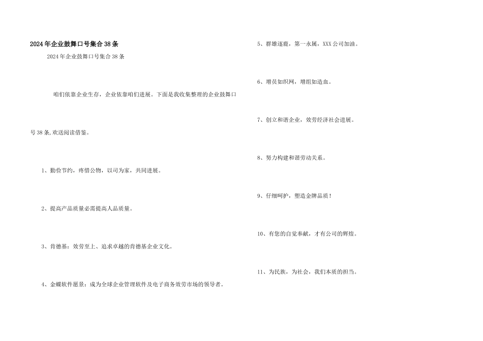 2024年企业激励口号集合38条_第1页