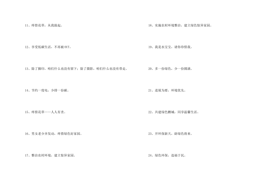 2024年保护环境环保口号64句_第2页