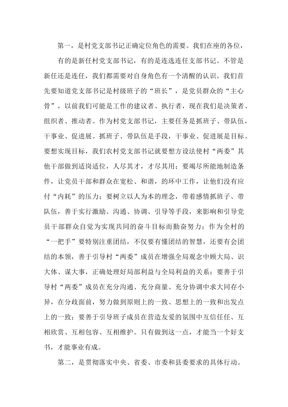 2024年党支部书记发言稿五篇_第2页