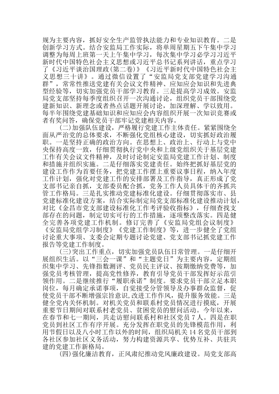 2024年党支部全面从严治党工作总结党支部从严治党工作总结_第3页