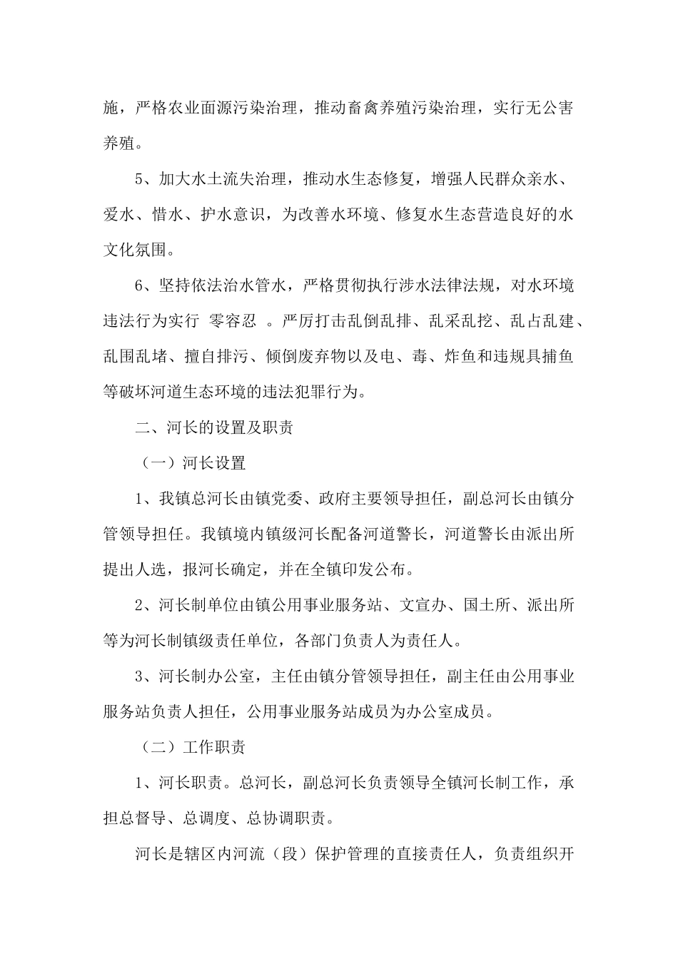 2024年全面推行河长制实施方案_第2页