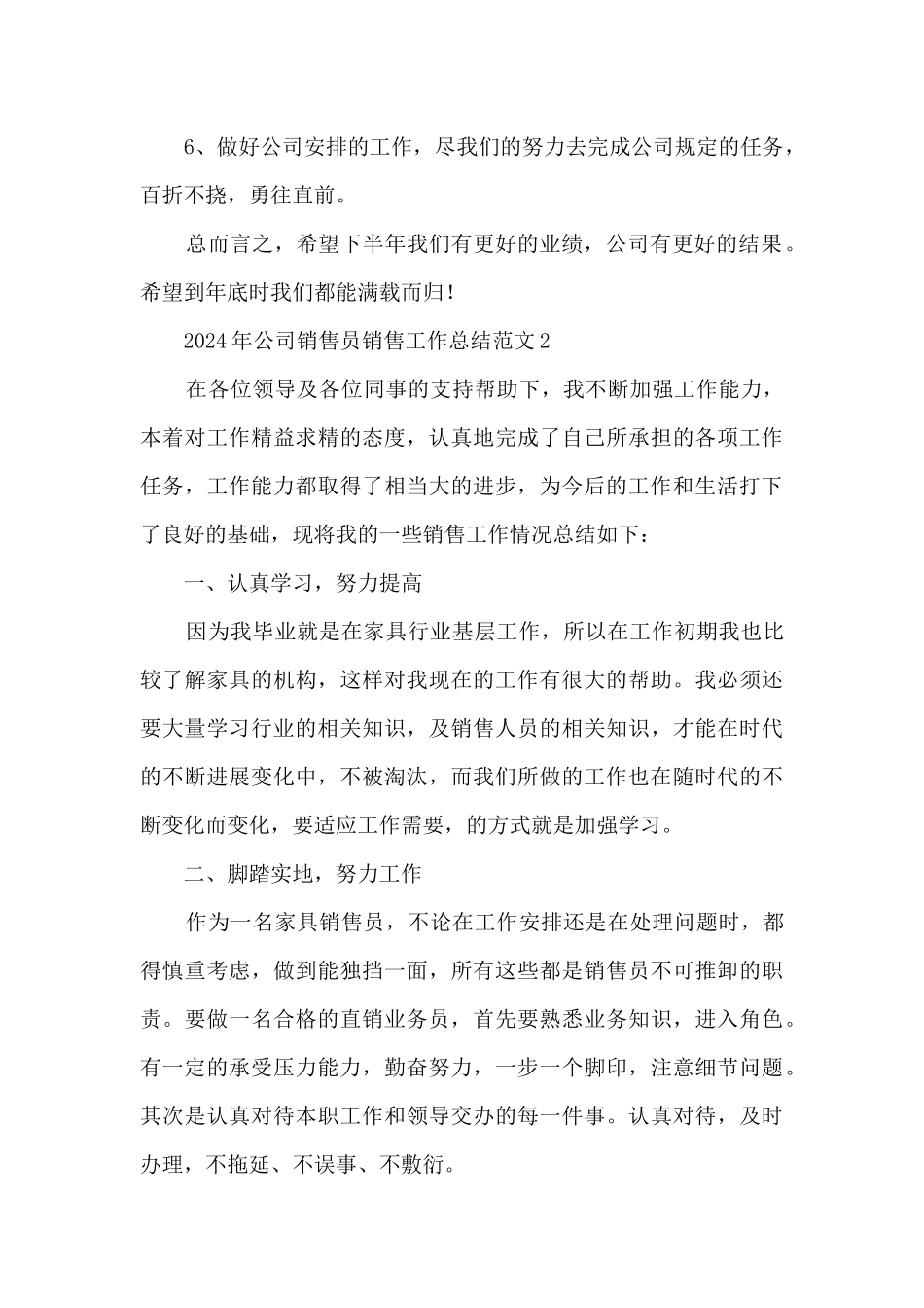 2024年公司销售员销售工作总结范文_第3页