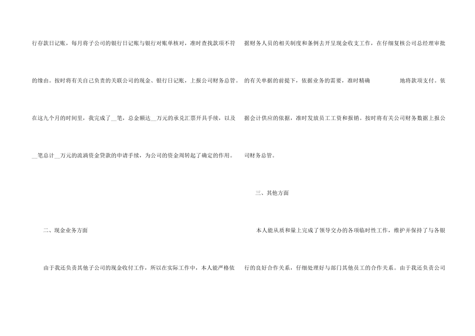 2024年出纳年度工作总结8篇_第2页