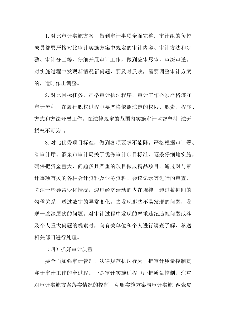 2024年创建优秀审计项目实施方案_第3页