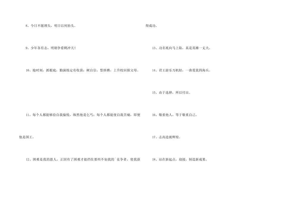 2024年励志标语摘录75句_第2页