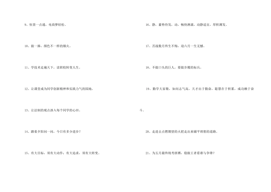 2024年励志标语64句_第2页
