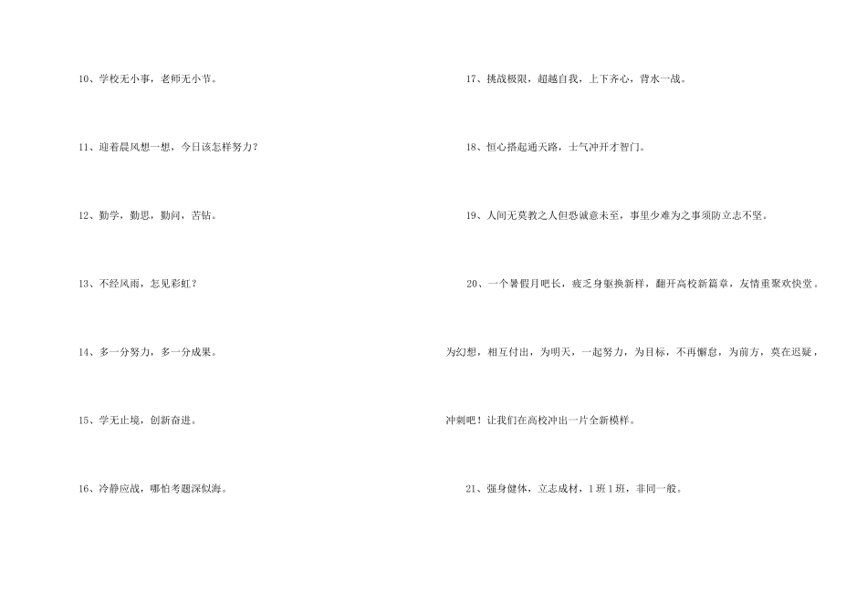 2024年励志标语集锦53条_第2页