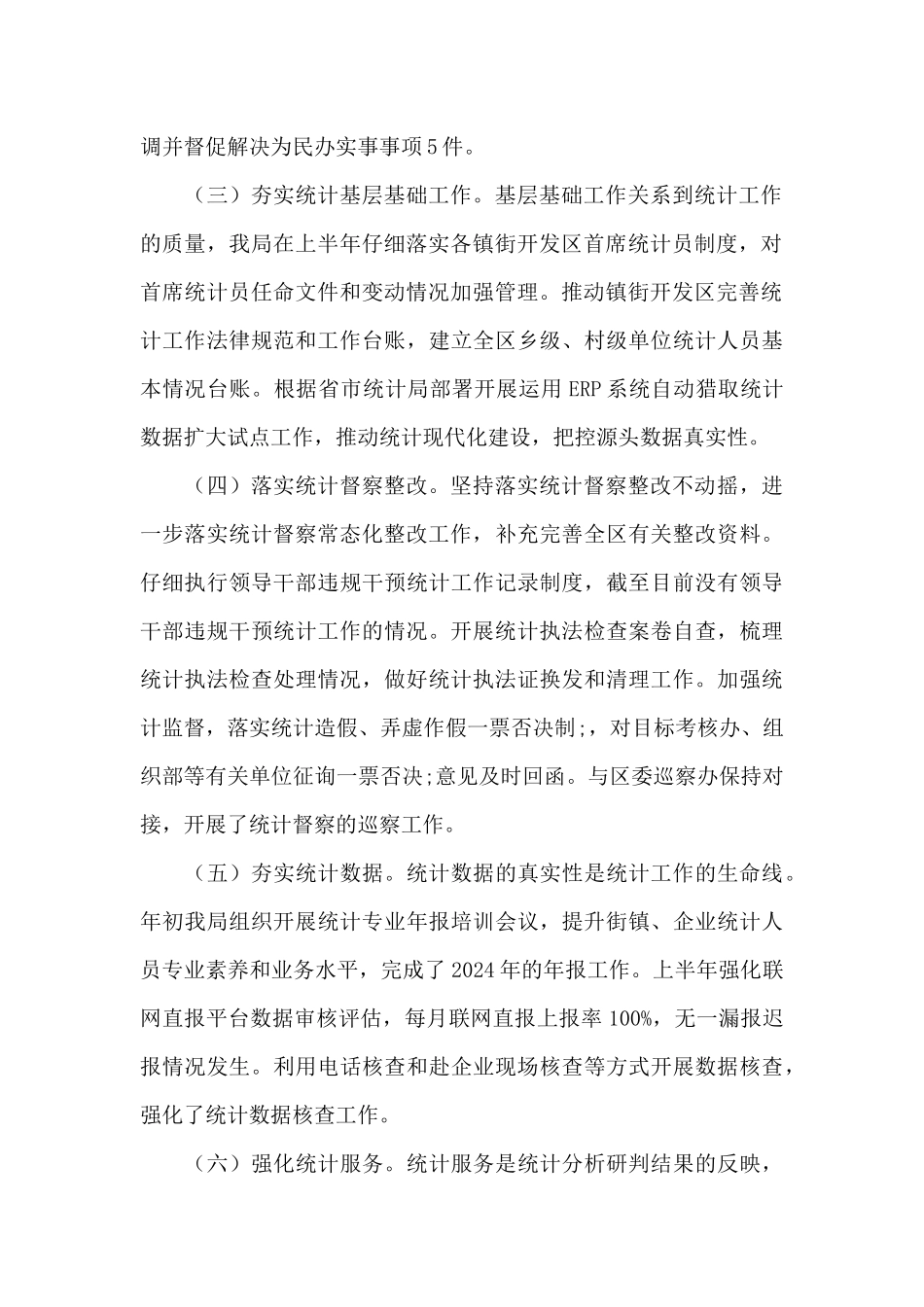 2024年区统计局上半年工作总结_第2页