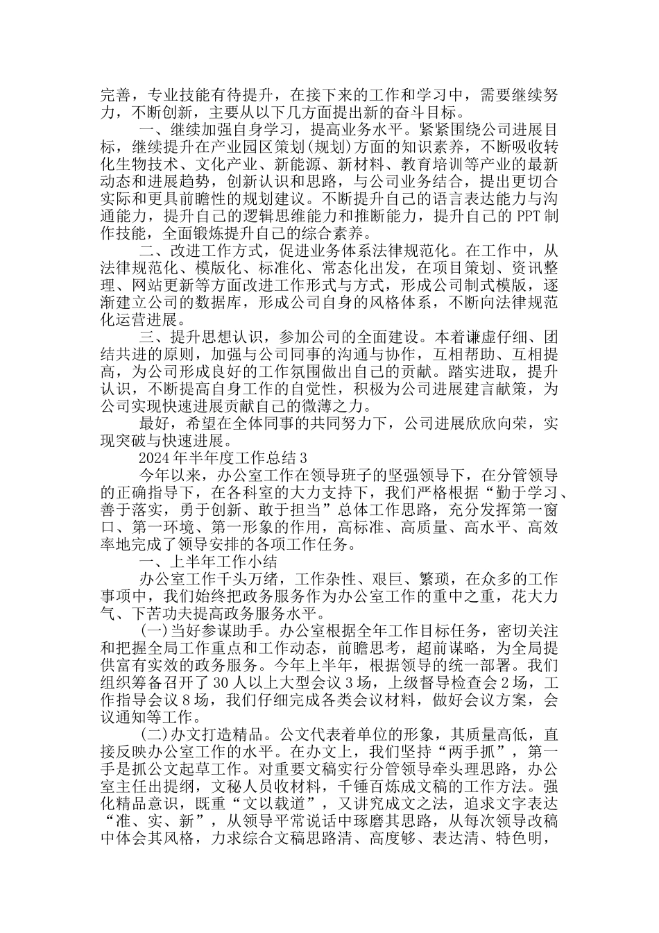 2024年半年度工作总结_第3页