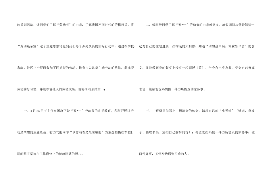 2024年国际劳动节教育活动总结五篇_第3页