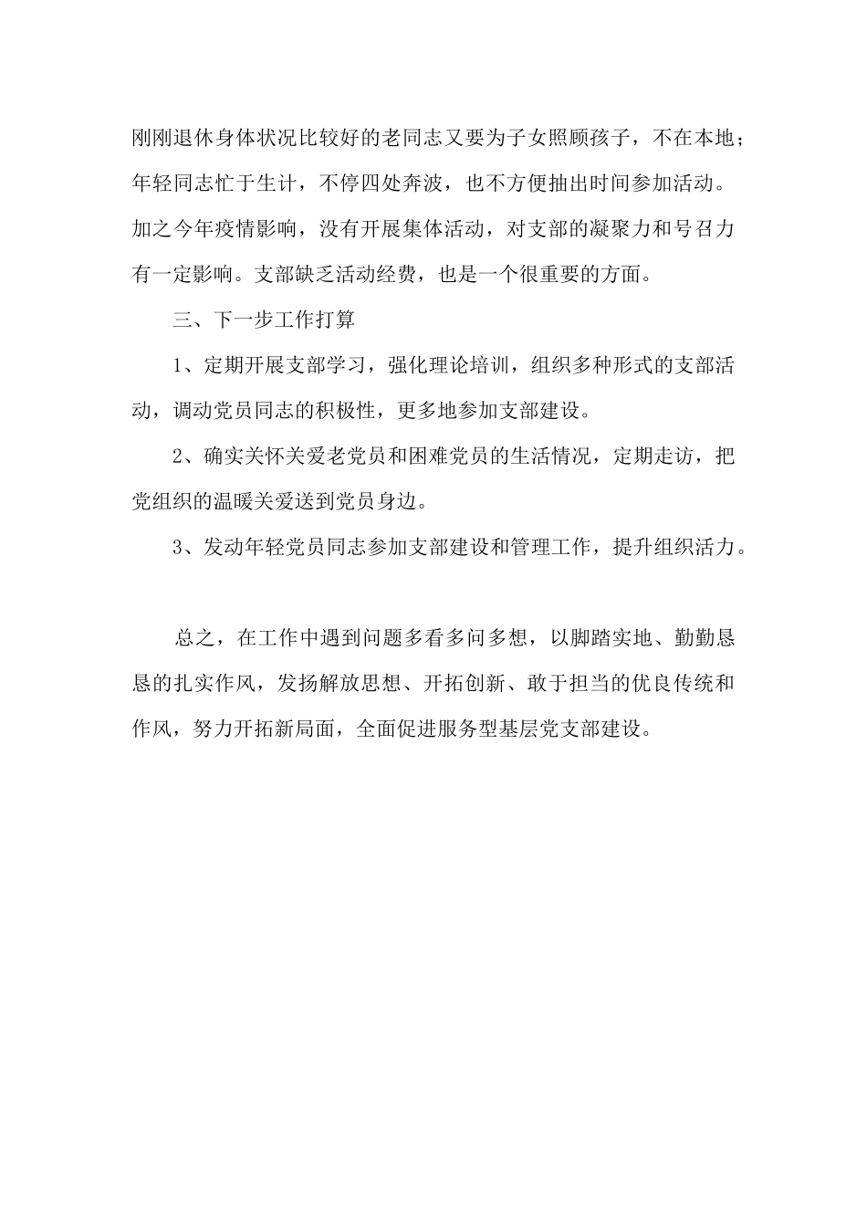 2024年基层支部工作总结_第3页