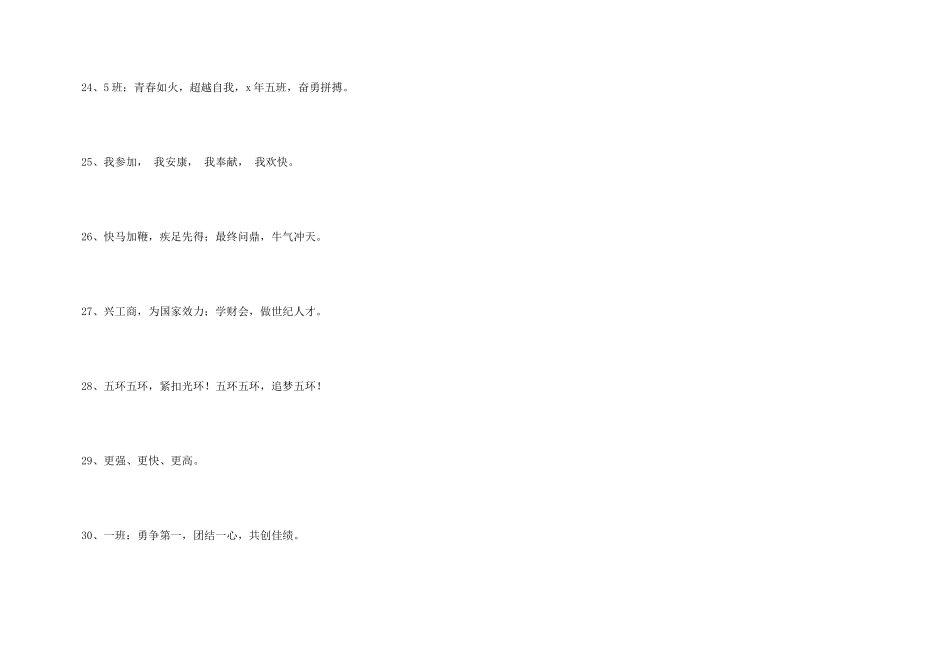 2024年大学运动会的口号集锦30句_第3页