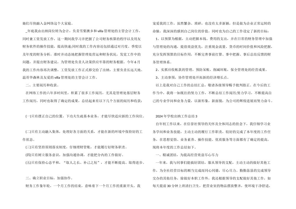 2024年学校出纳工作总结_第3页