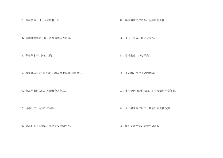 2024年安全标语口号53句_第2页