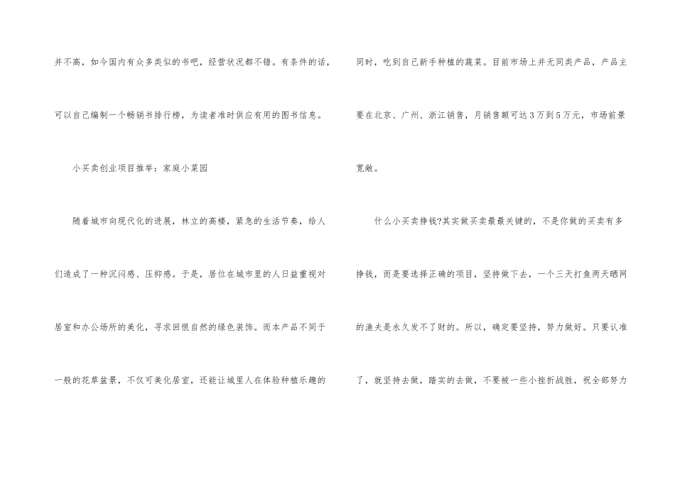 2024年小买卖创业项目_第3页