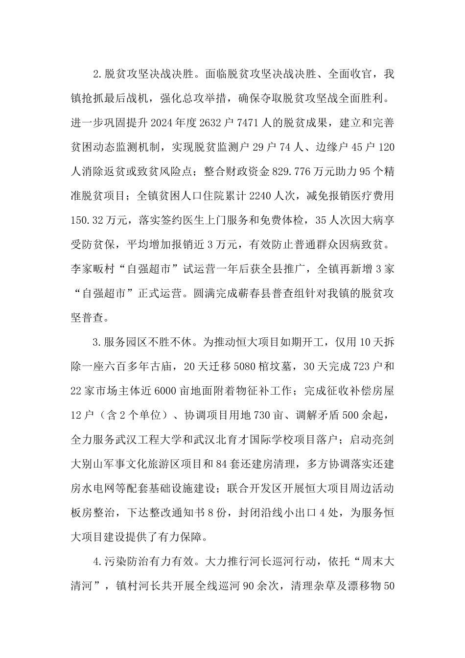 2024年度乡镇整体工作总结_第3页