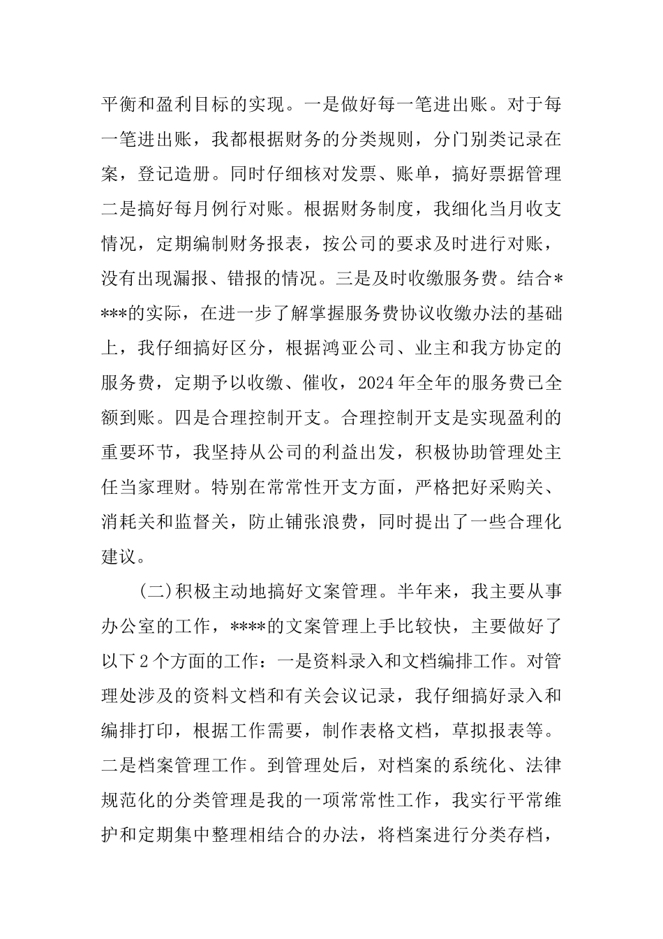 2024年度会计文员个人总结范文_第2页