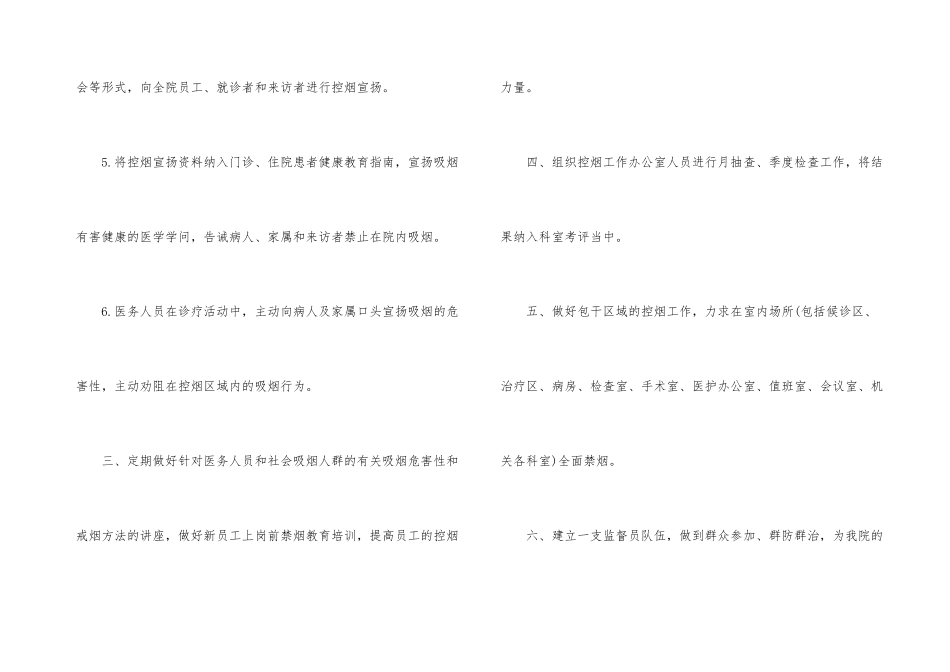 2024年度单位控烟工作计划_第3页