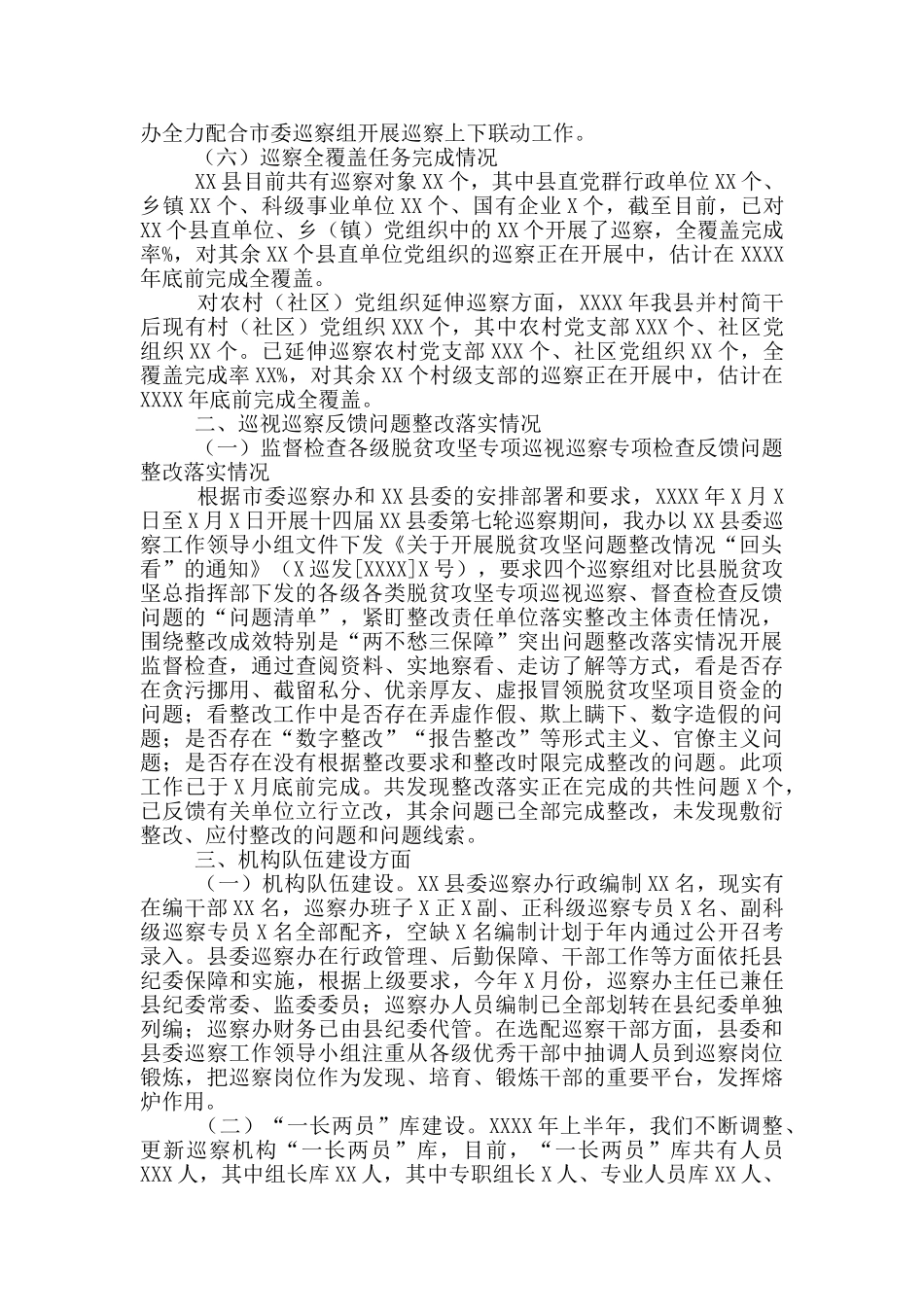 2024年度县委巡察办巡察工作总结_第3页