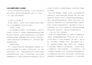 2024年度护士考核个人工作总结