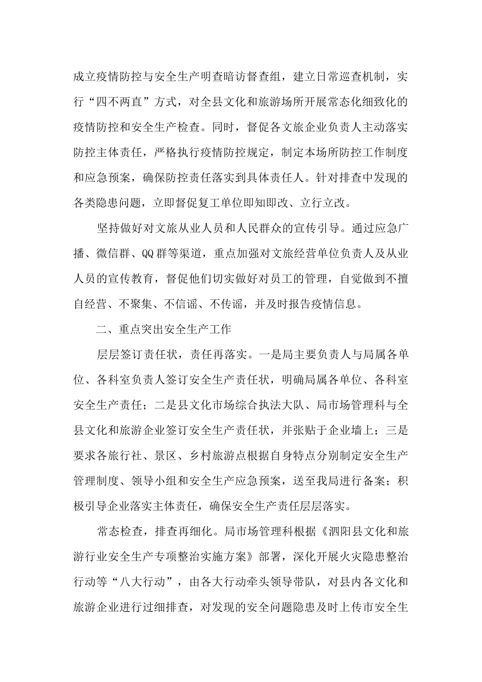 2024年度文旅市场管理科工作总结暨2024年工作计划_第2页