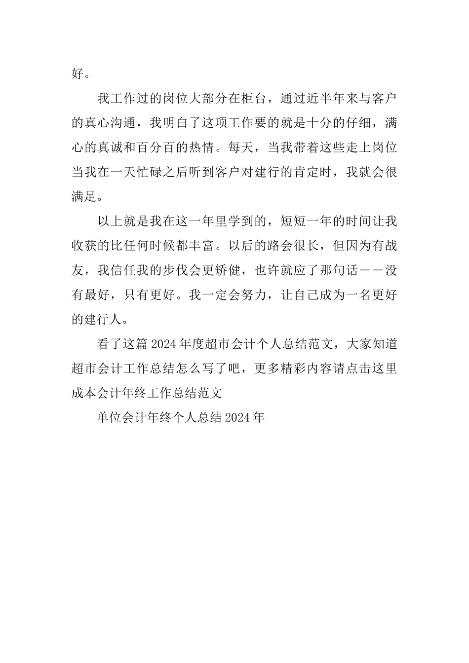 2024年度超市会计个人总结范文_第2页