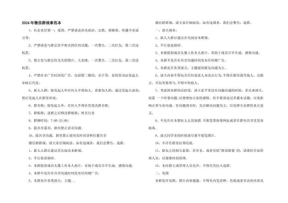 2024年微信群规则范本_第1页