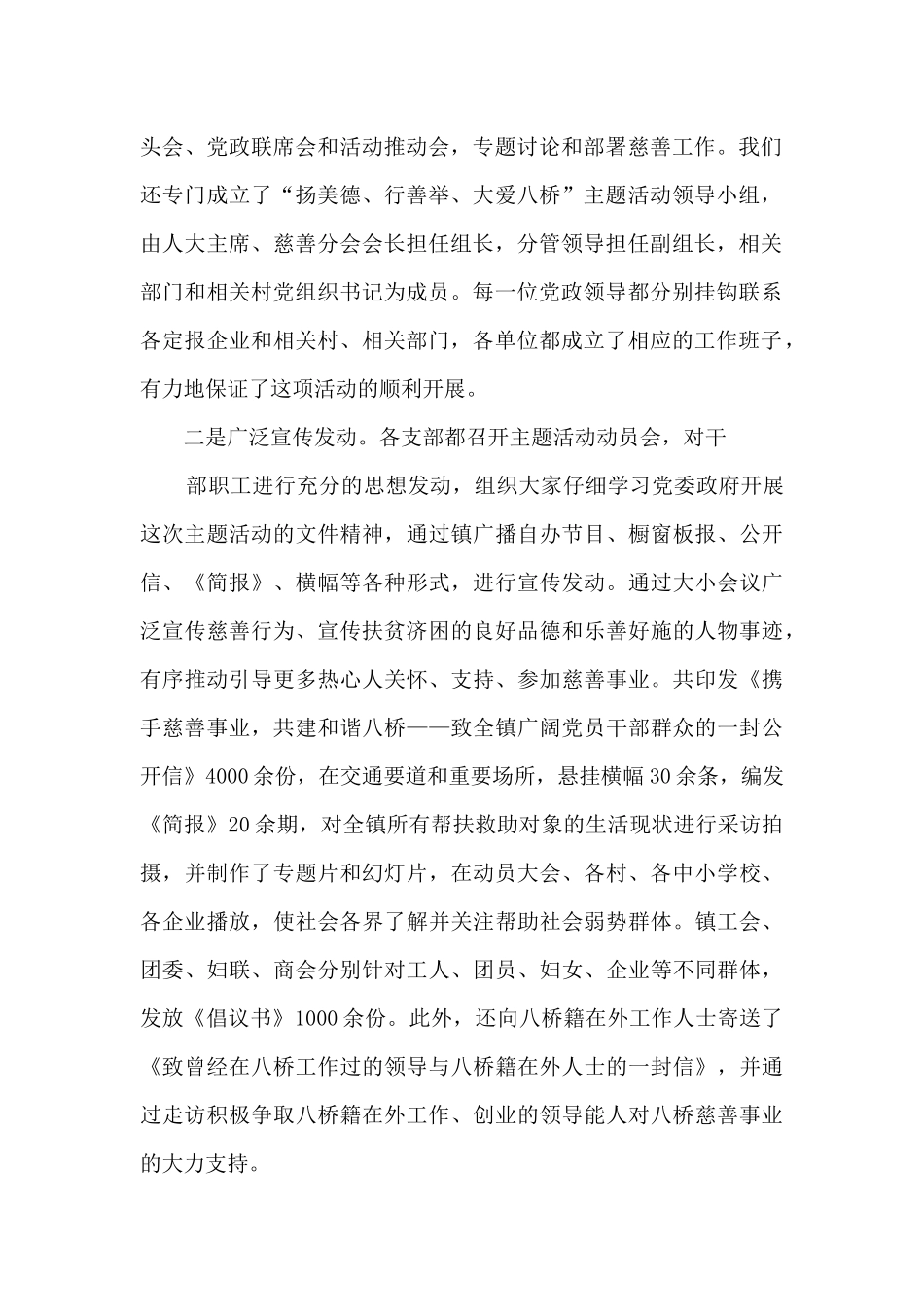 2024年慈善工作总结_第2页