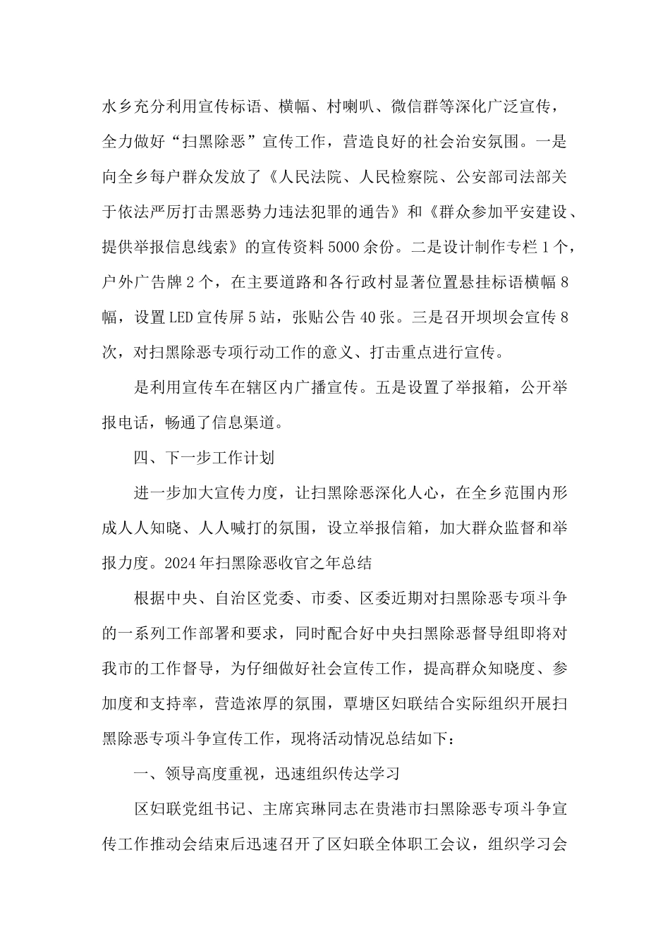 2024年扫黑除恶收官之年总结_第2页