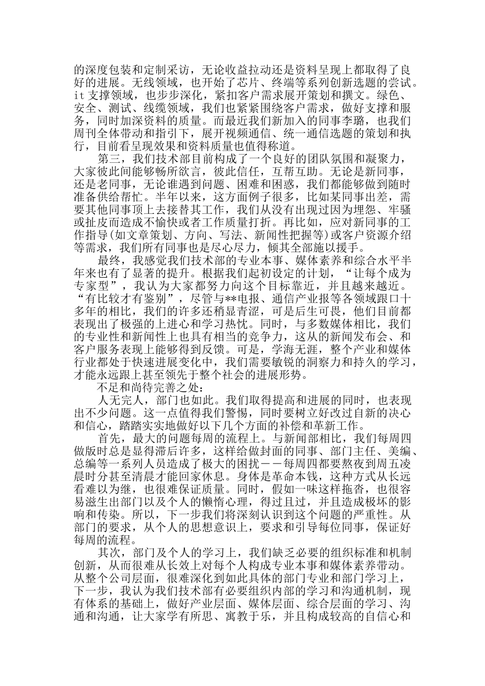 2024年技术部工作总结_第2页