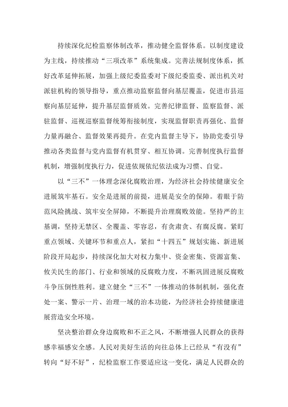 2024年推动新时代纪检监察工作高质量发展的报告_第2页