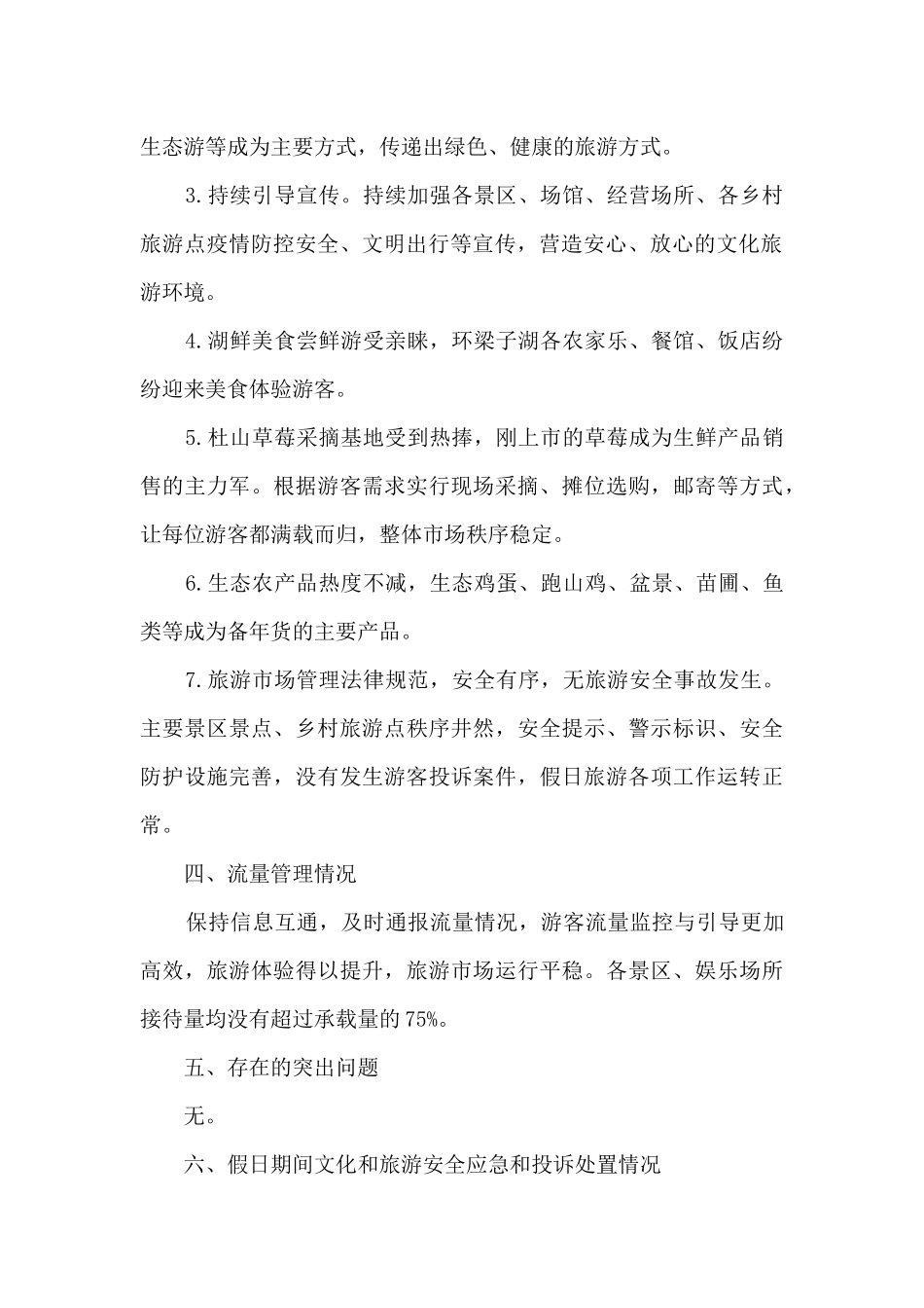 2024年文化和旅游假日市场工作总结_第2页